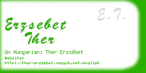 erzsebet ther business card