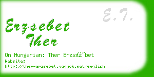 erzsebet ther business card